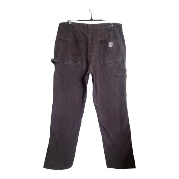 Carhartt Pants Womens 14 Brown Original Fit Carpenter Double Knee Workwear Farm - Picture 2 of 9